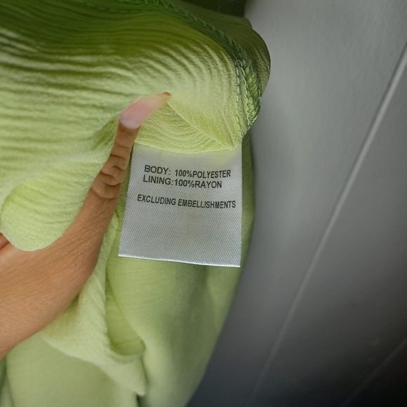 Princess Polly Green Pleated Halter Sundress - Picture 5 of 7